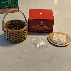 Longaberger 2003 Melody Basket Set